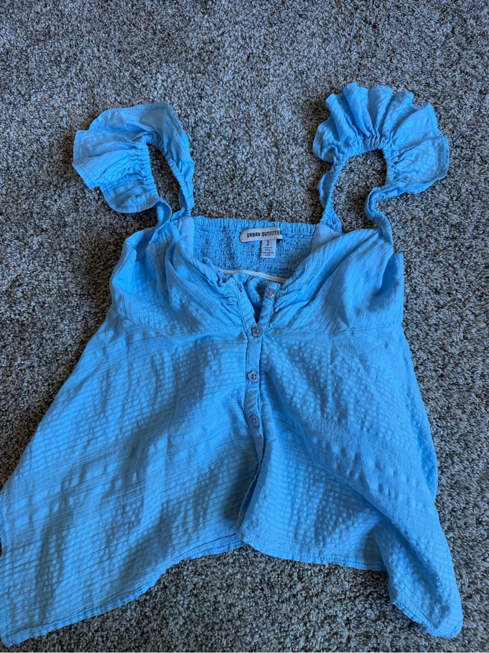 Baby Blue Urban Outfitters Babydoll top